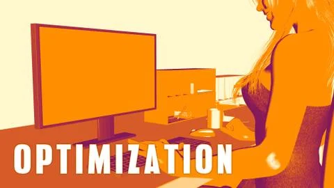 Optimization Concept Course Stockillustratie