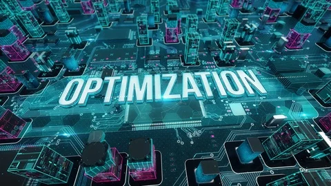 Optimization with digital technology concept Stock-Footage 103552458