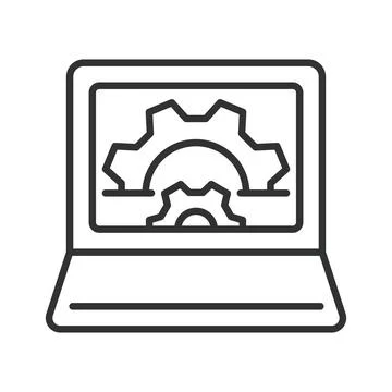 Optimization icon in line design. Optimization, efficiency, improve, performance Stock Illustration