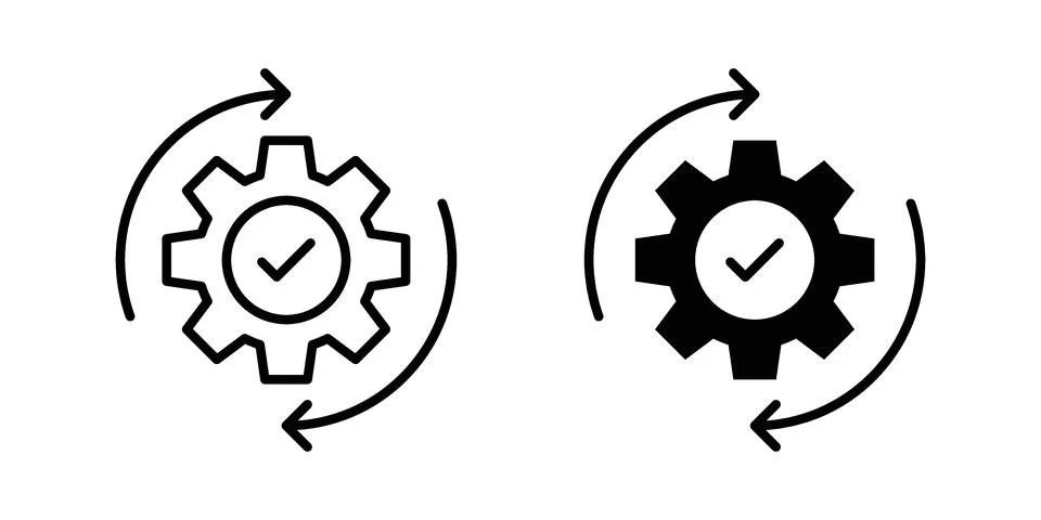 Optimization icon modern style vectors set Stockillustratie