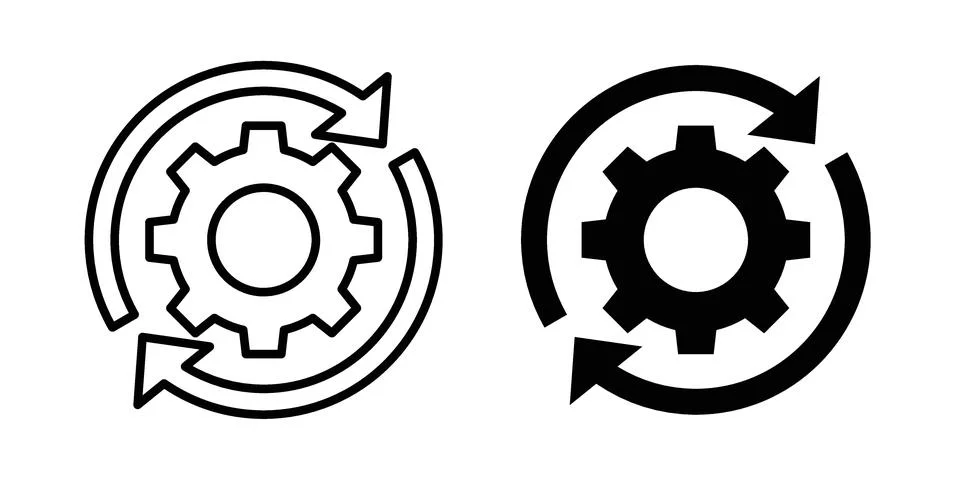 Optimization icon set, collection of vector icons Stock Illustration