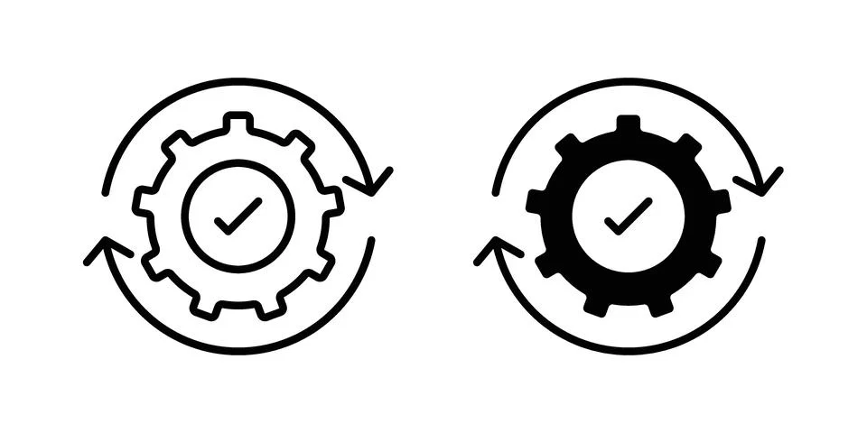 Optimization icon set. Vector EPS 10 Stock Illustration
