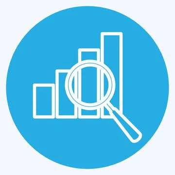 Optimization Icon in trendy blue eyes style isolated on soft blue background Stock Illustration