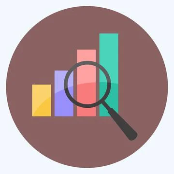 Optimization Icon in trendy flat style isolated on soft blue background Stock Illustration