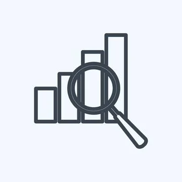 Optimization Icon in trendy line style isolated on soft blue background Stock Illustration
