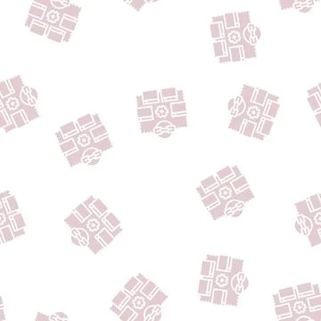 Optimization link glyph seamless pattern Illustrazione stock
