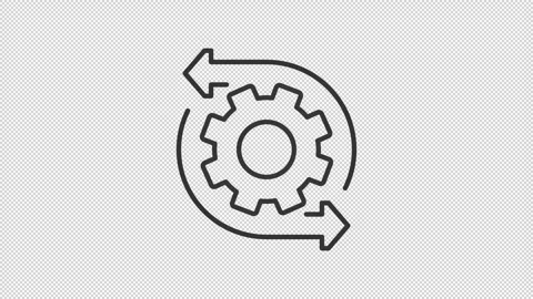 Optimization outline animation Stock Footage 344174981