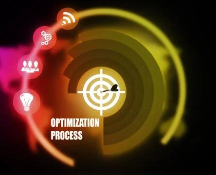 Optimization Process concept plan Stock Illustration
