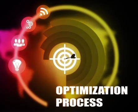 Optimization Process concept plan Stock Illustration