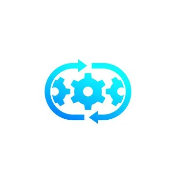 Optimization process, operations icon 스톡 일러스트
