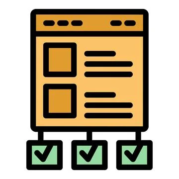 Optimization search engine icon vector flat Stock Illustration