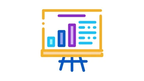 Optimization study diagram chart Icon Animation Video stock 145284095