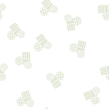 Optimization of supply chains glyph seamless pattern Illustrazione stock