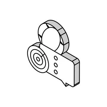 Optimization of supply chains isometric icon vector illustration Illustrazione stock