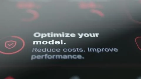 Optimize AI Model to Reduce Costs and Improve Performance Foto stock