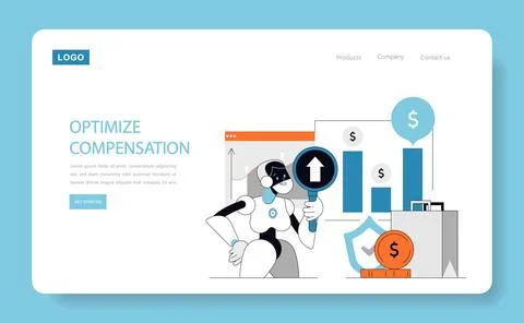 Optimize Compensation concept Vector illustration Stock Illustration