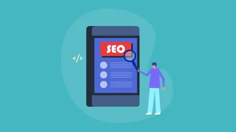 Optimize for mobile, track ranking, analyze sales funnel and measure data. Stock Footage 308073588