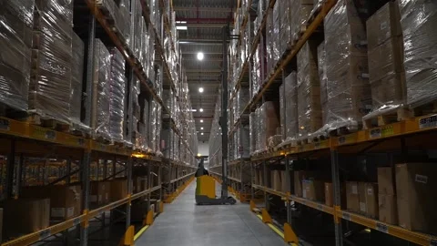 Optimize Store Efficiency with Electric Forklifts for Logistic Operations Видео 241001362