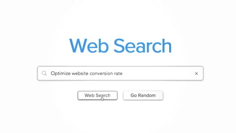 Optimize Website Conversion Rate Internet Browser Web Search Query Stock Footage 161148079