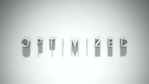 Optimized 3D title animation with shadows on a white background Stock Footage 297515148