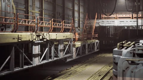 Optimized cargo handling with modern technology improves workflow efficiency Stock Footage 331397621