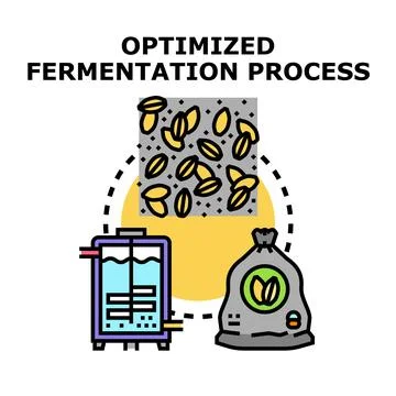 Optimized fermentation process for beverage production イラスト素材