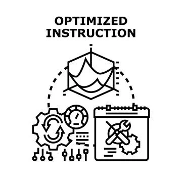 Optimized instruction for performance enhancement and strategic planning 스톡 일러스트