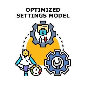 Optimized settings model for business workflow system 库存插图