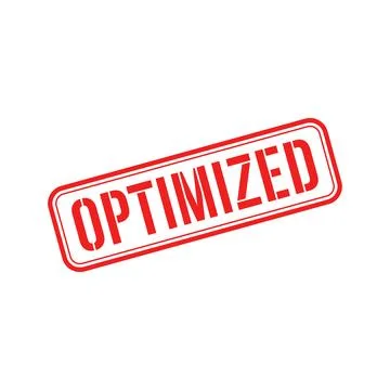 Optimized Stamp, Optimized Grunge Square Sign Stock Illustration