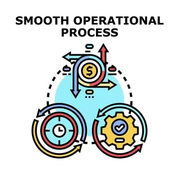 Optimizing business process workflow efficiency concept Stock Illustration