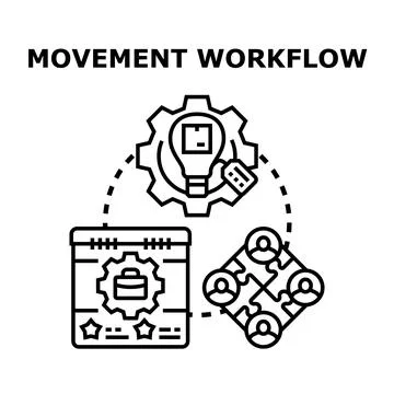 Optimizing business workflow process for strategic improvement 스톡 일러스트