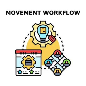 Optimizing business workflow process for strategic improvement Illustration