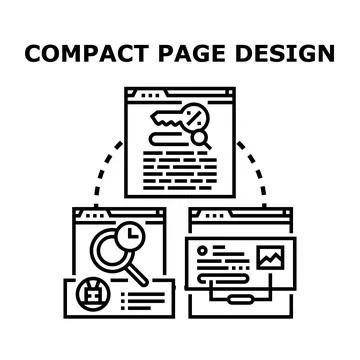 Optimizing content for responsive web page design Stock Illustration