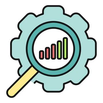 Optimizing data analytics for business growth process Illustration