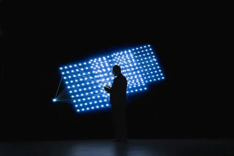 Optimizing deep learning model, connectivity and programmer Stock Photos
