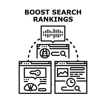 Optimizing digital content for improved search rankings イラスト素材