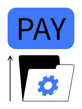 Optimizing Digital Payment Processes Through Automation and Organization Stock Illustration