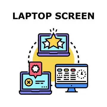 Optimizing digital productivity with various screen concepts Stock Illustration
