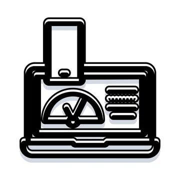 Optimizing internet connection speed for mobile device Stock Illustration