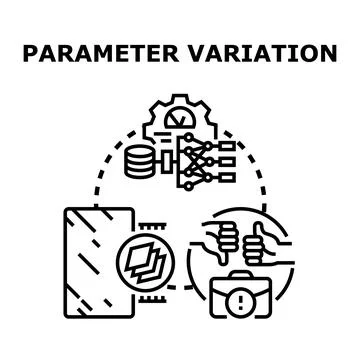 Optimizing parameter variation for business process research Stock Illustration