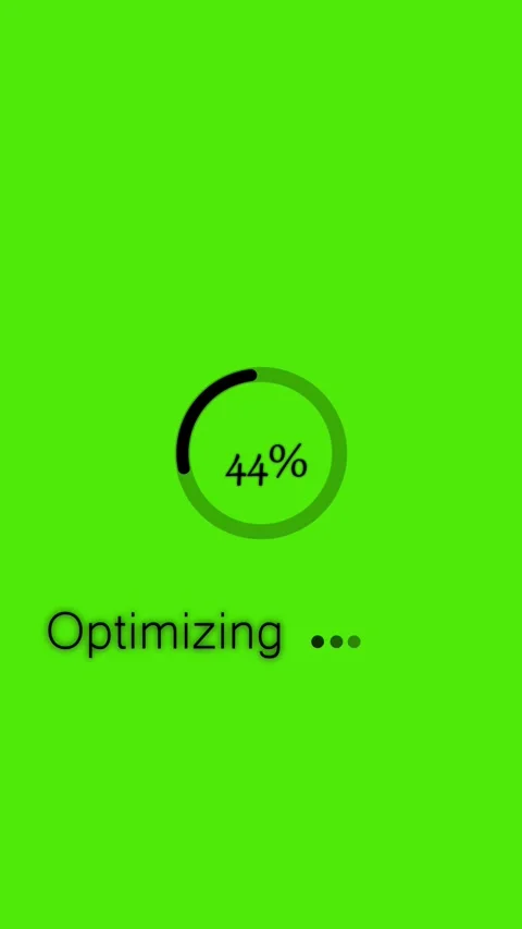 Optimizing progress vertical video with loading interface on clean backgrou.. Stock Footage 344860145