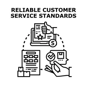 Optimizing reliable client service standards process 스톡 일러스트
