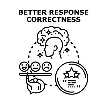 Optimizing response correctness and customer satisfaction Stock Illustration