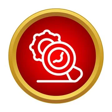 Optimizing search speed icon for website analysis 스톡 일러스트
