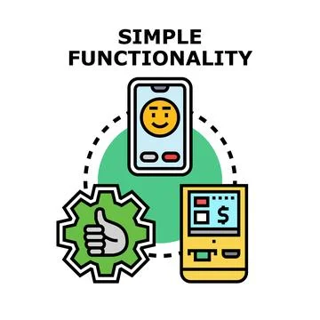 Optimizing simple functionality for user experience 스톡 일러스트
