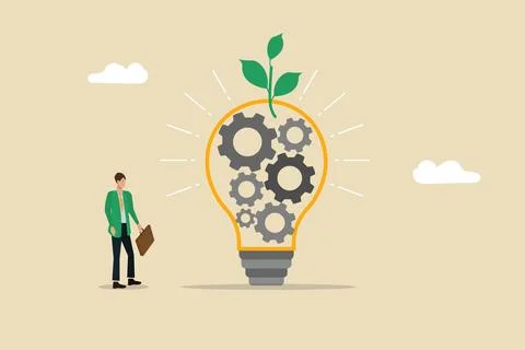 Optimizing the system, managing the members and the project Stock Illustration