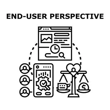 Optimizing user experience emphasizing value and satisfaction Stock Illustration