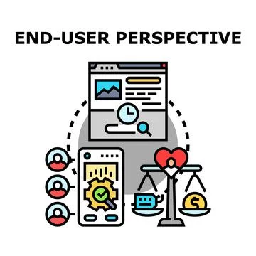 Optimizing user experience emphasizing value and satisfaction Stock Illustration