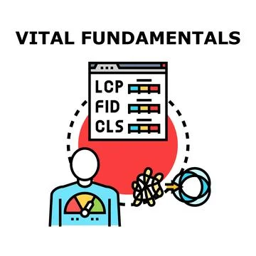 Optimizing user experience with vital web fundamentals Stockillustratie