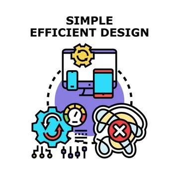 Optimizing various digital applications and processes Illustrazione stock